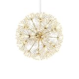 AUI Sputnik Chandeliers Chic Mode Löwenzahn Feuerwerke Pendelleuchte Moderne Kristall Anhänger Beleuchtung Compatible with Esszimmer LED Kristall Kronleuchter Licht,für Kücheninsel