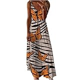 Topassion Kleider Damen Sommer Elegant, Prom Dress Attraktive Print Dresses for Women Sexy Kleid Damen Strandkleid Festliches Kleid Mädchen Slim Abendkleid Vintage Clothes