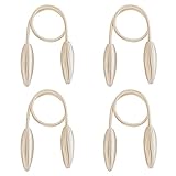 Dtaeye Ovale Form Metallic Vorhang Clips 4 Stück Gardinenhalter DIY Schnallen Clips Kreativ Vorhang Raffhalter DIY Kreativ Modellierung Vorhang Holdbacks Raffhalter für Vorhänge Gardinenraffer