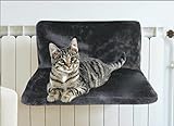 ADEPTNA Heizkörper-Hängematte für Katzen, Kätzchen, Haustiere, warmer Fleece-Korb, robuster und langlebiger Metallrahmen