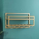 PAREKS Industrielles Wandregal, Dekorationsregal for Küchenrestaurants, Eisenglasregal, Kelch-Stemware-Halter, Präsentationsregal