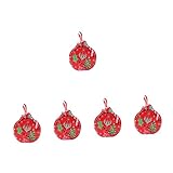 Warmhm 5 Stück Weihnachts-Blechbox Mini-Deko-Behälter Weihnachtsgeschenke Urlaubs-Blechdosen Mit Deckel Weihnachtsgeschenkbox Süßigkeitenetui Weihnachtszubehör Süßigkeitenbox