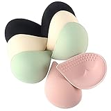 Douzi BH-Einlagen 4 Paar herausnehmbar Für Sport-BH oder Bikini-Badeanzug-Oberteile (A/B/C/D Cup)-M