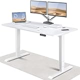 Desktronic Höhenverstellbarer Schreibtisch (160x80cm) - Schreibtisch Höhenverstellbar Elektrisch mit Flüsterleisem Dual-Motor & Touchscreen - Hohe Tragfähigkeit - Stehtisch HomePro