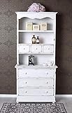 Unbekannt Buffetschrank Küchenbuffet Anrichte Shabby Chic Küchenschrank 84cm Buffet altweiss mxa039 Palazzo Exklusiv