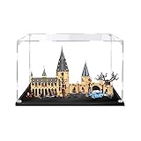 Acryl Vitrine Box Für Lego 75953+75954 Hogwarts Great Hall Castle, Acryl Vitrine, staubdichte Aufbewahrungsbox Präsentationsbox für Minifiguren Spielzeug Sammlung (75*25*40cm) 3mm