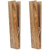 2 Stück Frühlings-Wäscheklammern, Dekoration, Wäsche, Bauernhaus, Halter: Rack, groß, montiert, Mantel for Kleiderbügel: Halter, Clip, Jumbo, Multi-Clips, Dekoration, Hochzeit, Schals, Haushalt Hosent