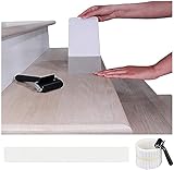 BangShou Transparente Antirutschstreifen für Treppen mit 15 Rollen Rutschfestes Klares Selbstklebendes Band für Kinder, Älteste, Haustiersicherheit (Installationsrolle enthalten) (15x80cm)
