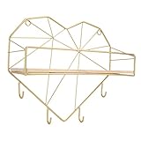 Alipis Wandregal Vintage-Regale Vintage-Bücherregal Wandhaken Vintage-Wandregal Metall-Hängeregale Rustikale Wandregale Eisen-Wandregal Kleiderhaken Wandregal Nordisch 1 Stück