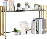 Bücherregal Desktop-Bücherregal Stahlrahmenleiter Arbeitsplatten-Bücherregal Dreidimensionales Lagerregal Unabhängiges Regal (Color : B, Size : 115Cm)