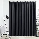 Wakects Fenstervorhang, Polyester, modisch, blickdicht, für Gästezimmer, Bürofläche