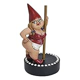 Haoheng Gartenzwerg Lustig,Gartenzwerge für außen,Pole Dance s Miniature Fairy Figurines,Harz Wetterfest Garten Statue,Gartenzwerg für Rasenschmuck Innen- oder Außendekorationen