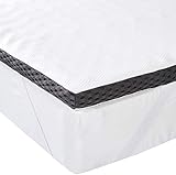 Amazon Basics - Bequeme Matratzenauflage mit Memory-Schaumstoff mit Bändern, 4 cm - 135 x 190 cm