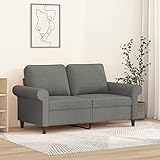 XIAOGUANG 2-Sitzer-Sofa, Schlafsofa, Sofa Jugendzimmer, Jugendsofa, Couch Für Jugendzimmer, Sofas Fürs Kinderzimmer, Couch, Dunkelgrau 120 cm Stoff