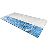 AM Qualitätsmatratzen 8 cm hoch - 7-Zonen Deluxe Gelschaum-Topper 160x200cm mit RG 50 - Hochwertiger Lyocell-Bezug - Antirutschfunktion - Umlaufendes Klimaband - Gel-Topper 160x200 8cm