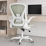 Sytas Home Office Stuhl Ergonomisch, Mesh Schreibtischstuhl Lordosenstütze, Ergonomischer Computerstuhl Verstellbare Armlehne (Grau)