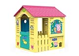 Chicos - Peppa Pig Haus | Spielhaus Kinder Outdoor | Robuster und langlebiger Kunststoff | Schnelle und einfache Montage | Gartenhaus für Jungen und Mädchen ab 3 Jahren (89503)