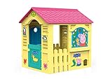 Chicos - Peppa Pig Haus | Spielhaus Kinder Outdoor | Robuster und langlebiger Kunststoff | Schnelle und einfache Montage | Gartenhaus für Jungen und Mädchen ab 3 Jahren (89503)