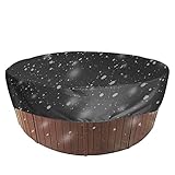 Spa-Abdeckung – Deckelschutz mit Riemen für Whirlpool, Schwimmbad-Abdeckkappen, Spa-Sonnenschutz, Heimbedarf für Badewanne, Spa Shiban