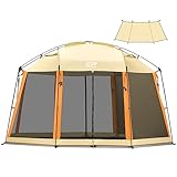 CAMPROS CP Screen House Room mit 1 Stück Entfernung Wind-/Sonnendach, Zelt, Campingzelt, Bildschirmschutz, Pavillons für Terrassen, Campingaktivitäten, 33 x 33 x 224 cm (H) – Beige