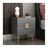 Nachttischleuchte, minimalistischer Nachttisch, Schlafzimmer, luxuriöser Nachttisch, Aufbewahrungsschrank mit großer Kapazität, Schubladenbeschläge, Griff, Nachttisch, dekorativer Tisch (Farbe: hal