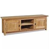 JUNZAI TV-Schrank, Fernsehschrank, Tv-möbel & Phonomöbel, Fernsehtisch, Tv Board, Fernsehkommode, Schrank Schlafzimmer, Massivholz Teak 120×30×40 cm