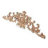 FOUNCY Schnitzerei Ornament,MöBel Appliques Möbel Dekorative Holz Carving Tür Abziehbilder Lange Bett Weiß Peihua Tabletten Ornamente Mini Vintage Wohnkultur (Color : 2)
