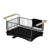 YARNOW 1 Stück Schüssel Lagerregal Edelstahl Regale Waschbecken Regal Faltbare Regale Küchenhalter Ständer Küchenregal Küchenorganisator Edelstahl Pp Schwarze Halterung