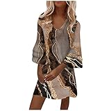 Kleid Mit V Ausschnitt Rotes Kleid Damen Abendkleider Bonprix Plisseerock Rosa Brautkleid Eng Festliche Kleider MäDchen Festliche Schwarzes Kurzes Kleid Kleid Mit Hose Strickkleid (C-Braun, XXL)