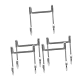 Cabilock 5 Stück Edelstahl-Haken Kaffeetassen-Kleiderbügel Huthaken Wandmontage Kleiderständer Kleiderhaken Multi-Kleiderbügel Mantelständer Tür-Rückhaken Multifunktionaler Haken