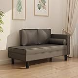 Chusui Schlafsofa 2-Sitzer, Couch, Schlafcouch, Sofa Mit Schlaffunktion, Sofa Bed, Sofabett, Bettsofa, Tagesbett, Grau Kunstleder