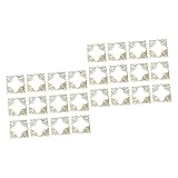 Balacoo 2 Stück 1 100 Stück Möbel-Eckenschutz Bling-Dekor Blush-Dekor Menü-Eckenschutz Aus Holz Geschnitzt Dekorative Aufkleber Scrapbooking-Eckenschutz Holzscheiben Bastelset