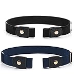 salefun 2x Stretchgürtel ohne Schnalle Gürtel Damen Herren elastisch bis 140cm