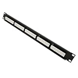GOWENIC RJ11-Durchgangskoppler, M Z38 CAT3 25-Port-Rackmount-Sprach-Patchpanel 4-poliges RJ11-Patchpanel für Alle 19-Zoll-Standardschränke