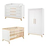 Schardt Kinderzimmer Set 4-teilig Miami White mit 2-türigen Kleiderschrank | 11 805 02 03