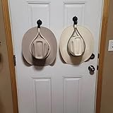 YODAOLI Hat Mounts. Cowboy Hat Mounts for Your Vehicle, Cowboy Hat Holder Rack for Truck SUV Car (White+Gray)