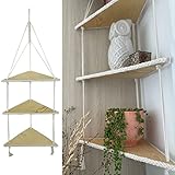 Eck-Hängeregal Hängeregal Eckregal (Naturblondes Holz)