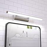 Luxvista LED Spiegelleuchte 9W Kaltes Licht 570MM Wasserdicht IP45 Kaltweiß 6000k 900 Lumen 120 Grad für Spegelleuchte Spiegellampe Spiegellicht Badlicht Schrankbeleuchtung 1-Stück