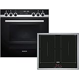 Siemens PQ521DB0ZM Einbauherd-Set mit Induktions-Kochfeld, SCHOTT CERAN® - Schwarz