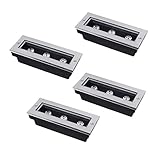 Bodenstrahler Außen 3W im Boden Licht Rechteck Draussen Garten rostfreier Stahl Landschafts Lampe for Rasen, Gehweg, Hof, Deck, Terrasse, AC85-265V, Packung mit 4 Stück ( Farbe : rot , Größe : 3W )