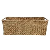 SHERCHPRY Küche Aufbewahrungsbox Dekoration Aufbewahrungsbehälter Großer Wäschekorb mit Deckel Rattan Wäschekorb Dekorative Körbe Schalen Indoor Brotbehälter Handmade Rattan Korb Nuss