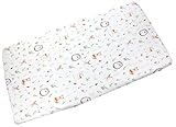TupTam Baby Spannbettlaken Kinder Spannbetttuch für Babybett Kinderbett Gemustert, Farbe: Lichtung/Rehe, Größe: 90 x 200 cm