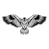 YJSBXN 3D Metall Wanddeko Gold, 3D Deko, Metall Wandkunst, Wanddekoration Wandbild aus Metall, für Garten Wohnzimmer, Schlafzimmer, Esszimmer Wohnkultur (Adler)