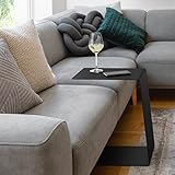 ECHTSTAHL KÖBES Design Beistelltisch Schwarz. Made in Germany. Aus hochwertigem pulverbeschichtetem Stahl. 4 Aufstellmöglichkeiten Couchtisch, Sofatisch, Blumenständer, Sitzbank