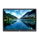 Natuogo Digitale Bilderrahmen 17 Zoll Touch Button Elektronisches Fotoalbum Wandmontierte LED-Anzeige Fernbedienung Werbemaschine Bild Musik Video Ebook HDMI Schwarzweiß Bilderrahmen