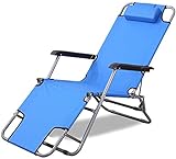 Liegestuhl, klappbar, Liegestuhl, Stahl, Segeltuch, Liegestuhl, Liegestühle, für den Außenbereich, verstellbar, klappbar, Poolliege, Sonnenliege, S