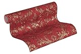 A.S. Création Vliestapete Neue Bude 2.0 Edition 2 Tapete Used Glam mit Ornamenten barock 10,05 m x 0,53 m rot metallic Made in Germany 374131 37413-1