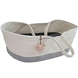 Tragbare Neugeborenen Bett Korb Bett Handheld Moses Baby Bett Baumwolle Seil Moses Korb Kleinkind Bett Carrycot für Ausflug Reise
