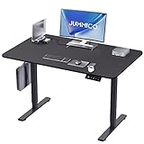 JUMMICO Schreibtisch Höhenverstellbar Elektrisch 120x60 cm, Höhenverstellbarer Schreibtisch Ergonomischer Steh-Sitz Tisch Computertisch Höhenverstellbar Stehschreibtisch Adjustable Desk (Schwarz)