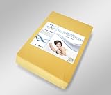 medilight Wasserbetten-Spannbetttuch passend für größe Bettgrößen 180-200 x 200-220cm (gold)